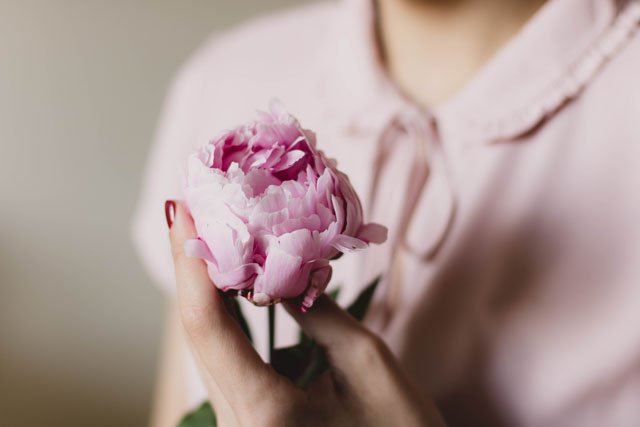 Flower Pink Peony Blouse